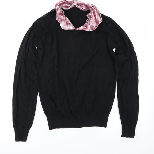 River Island Womens Black   Pullover Jumper Size S