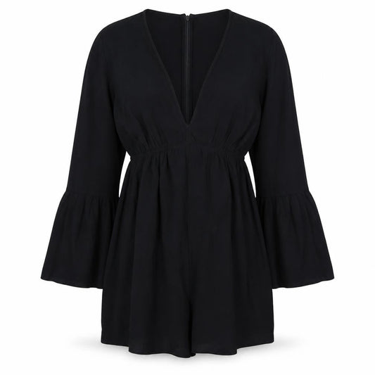 Pull&Bear Womens Black   Jumpsuit One-Piece Size 8