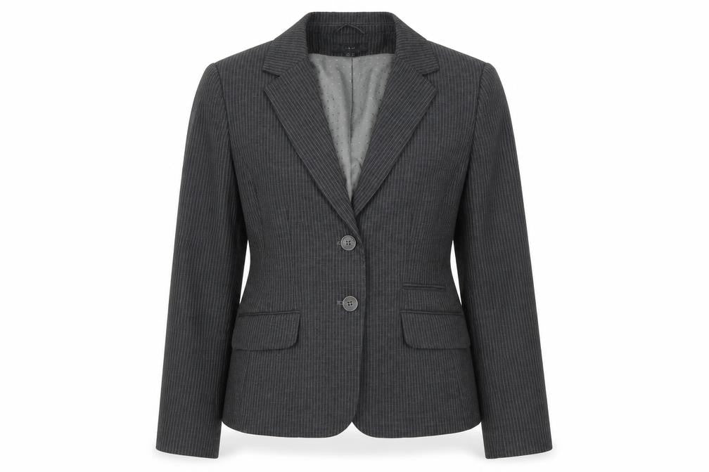 H&M Womens Grey   Jacket Blazer Size 12