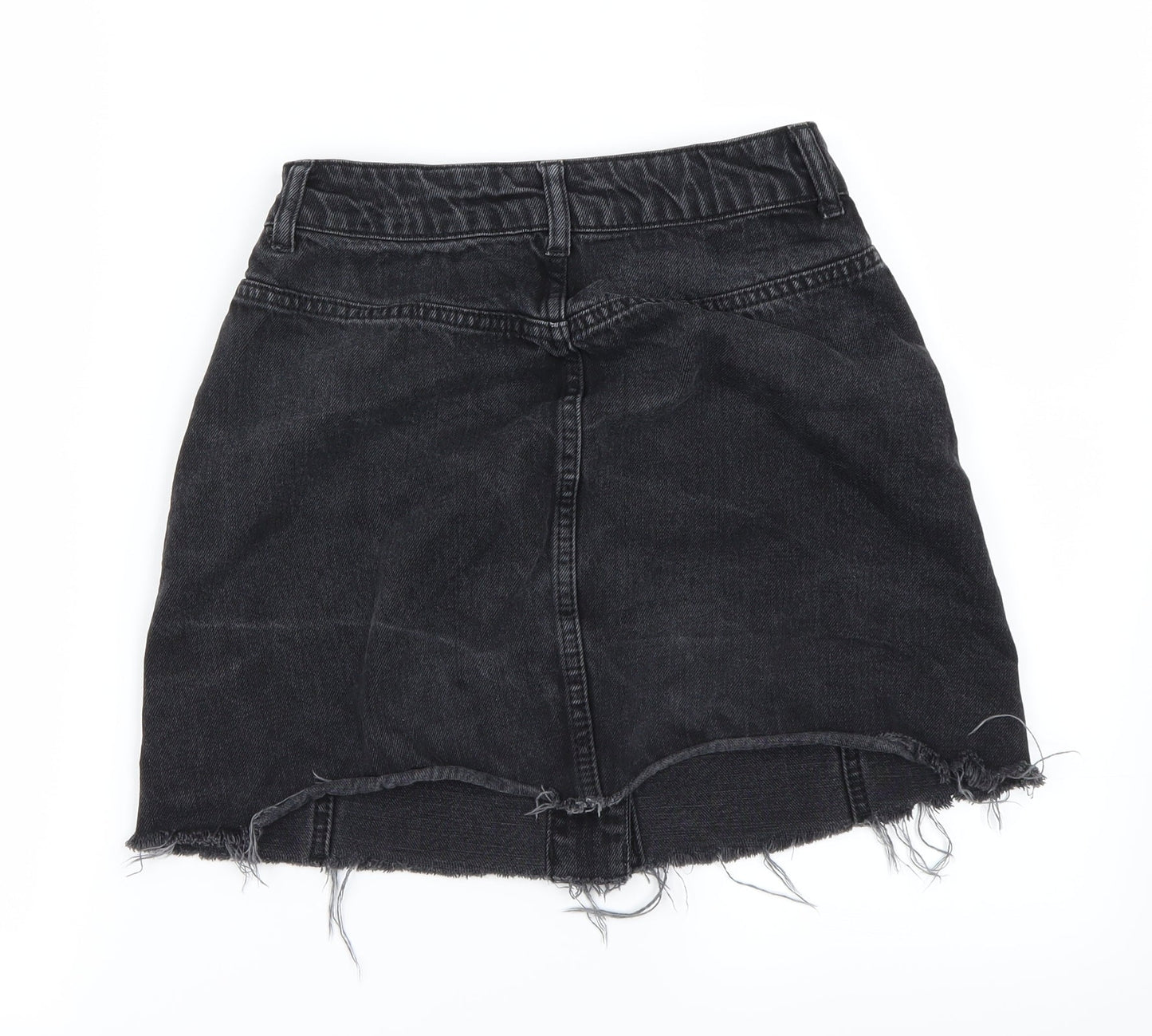 Topshop Womens Black   A-Line Skirt Size 8