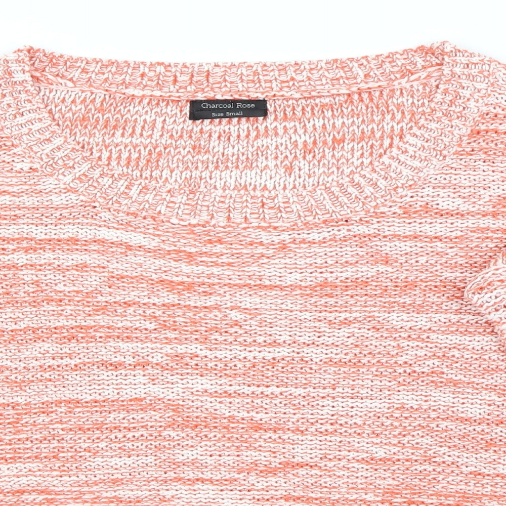 Charcoal rose Womens Orange   Pullover Jumper Size S