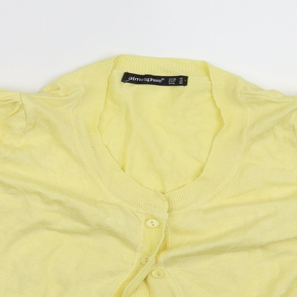 Atmosphere Womens Yellow   Cardigan Jumper Size 10