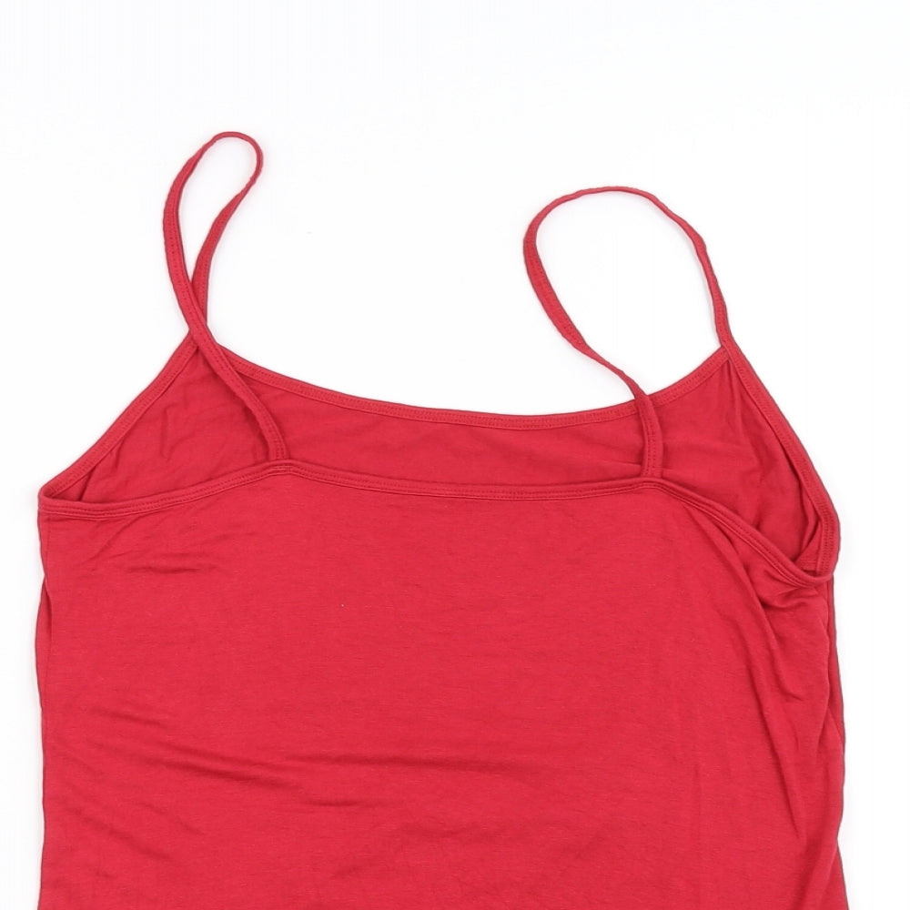 Preworn Womens Red   Basic T-Shirt Size S