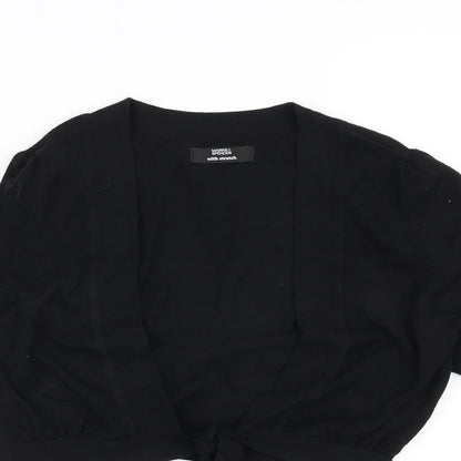 Marks & Spencer Womens Black   Basic Blouse Size 8