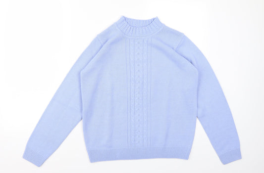 Isle Womens Purple   Pullover Jumper Size S