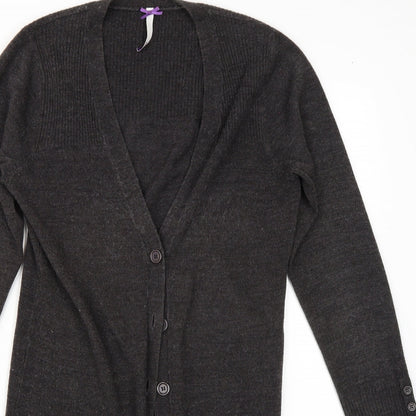 BHS Womens Grey   Cardigan Jumper Size 10