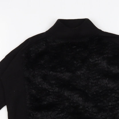 Preloved H&M Womens Black   Pullover Jumper Size 4 - Detail