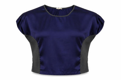 Silence + Noise Womens Blue   Basic Blouse Size S