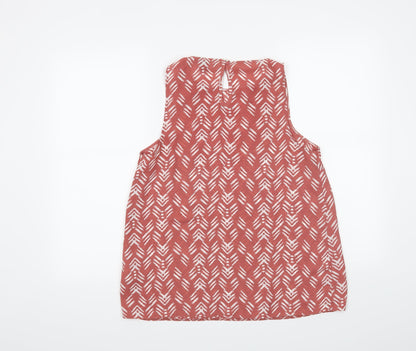 Primark Womens Pink Geometric  Basic Blouse Size 12