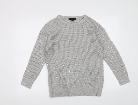 Atmosphere Womens Silver   Pullover Jumper Size 8