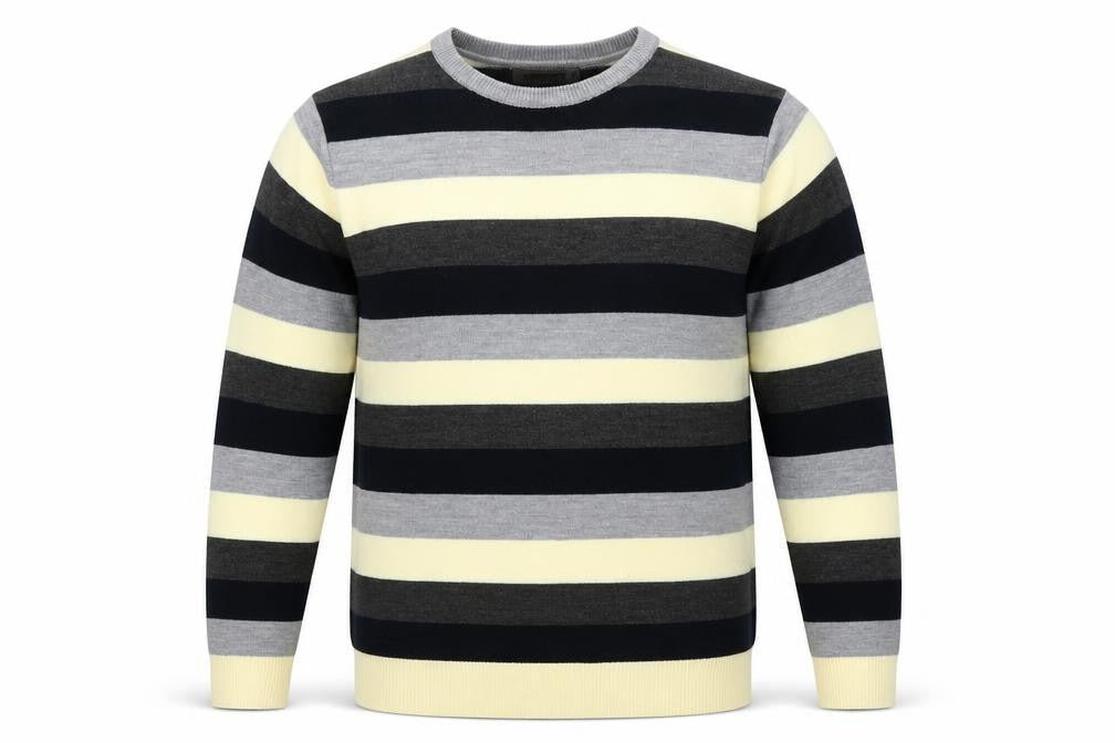 Cedarwood State Mens Multicoloured Striped Knit Pullover Jumper Size XS