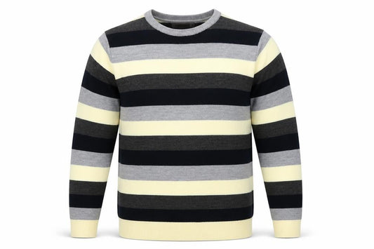 Cedarwood State Mens Multicoloured Striped Knit Pullover Jumper Size XS
