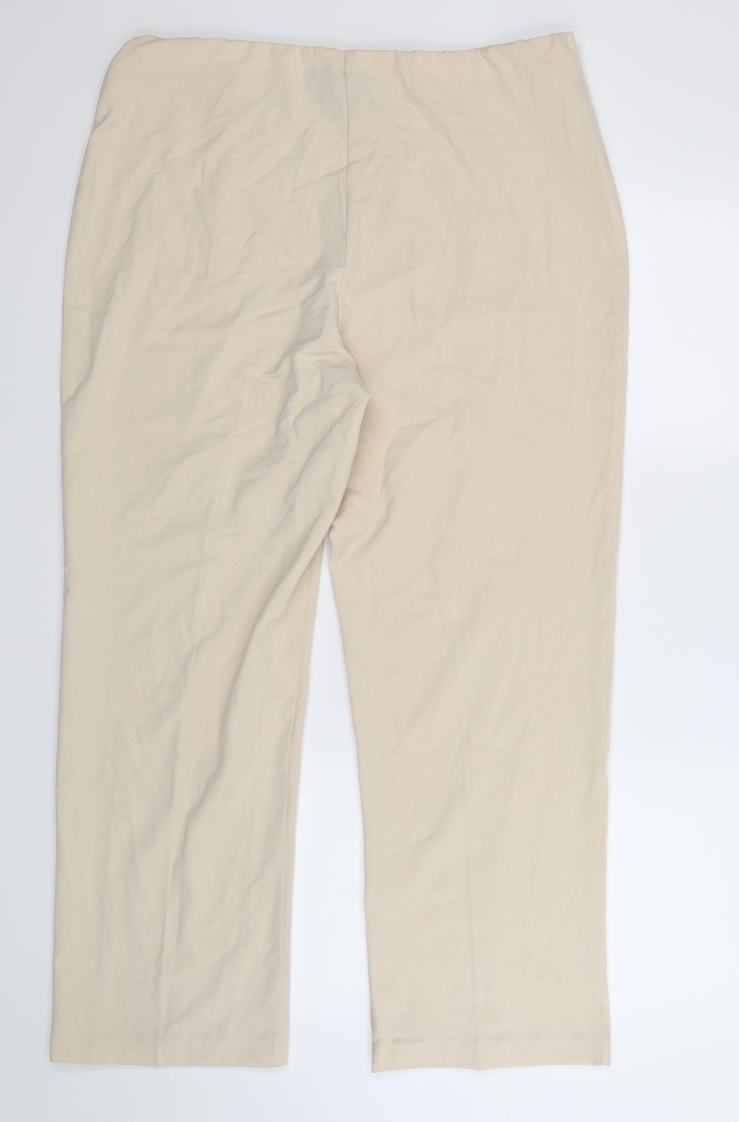 Isle Womens Beige   Trousers  Size 18 L28 in