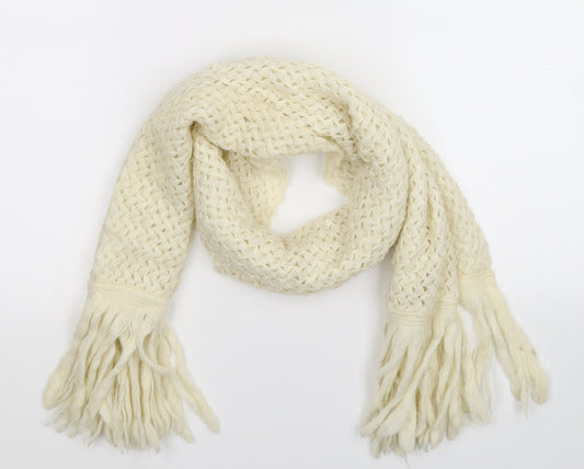 Preworn Womens White  Knit  Scarf