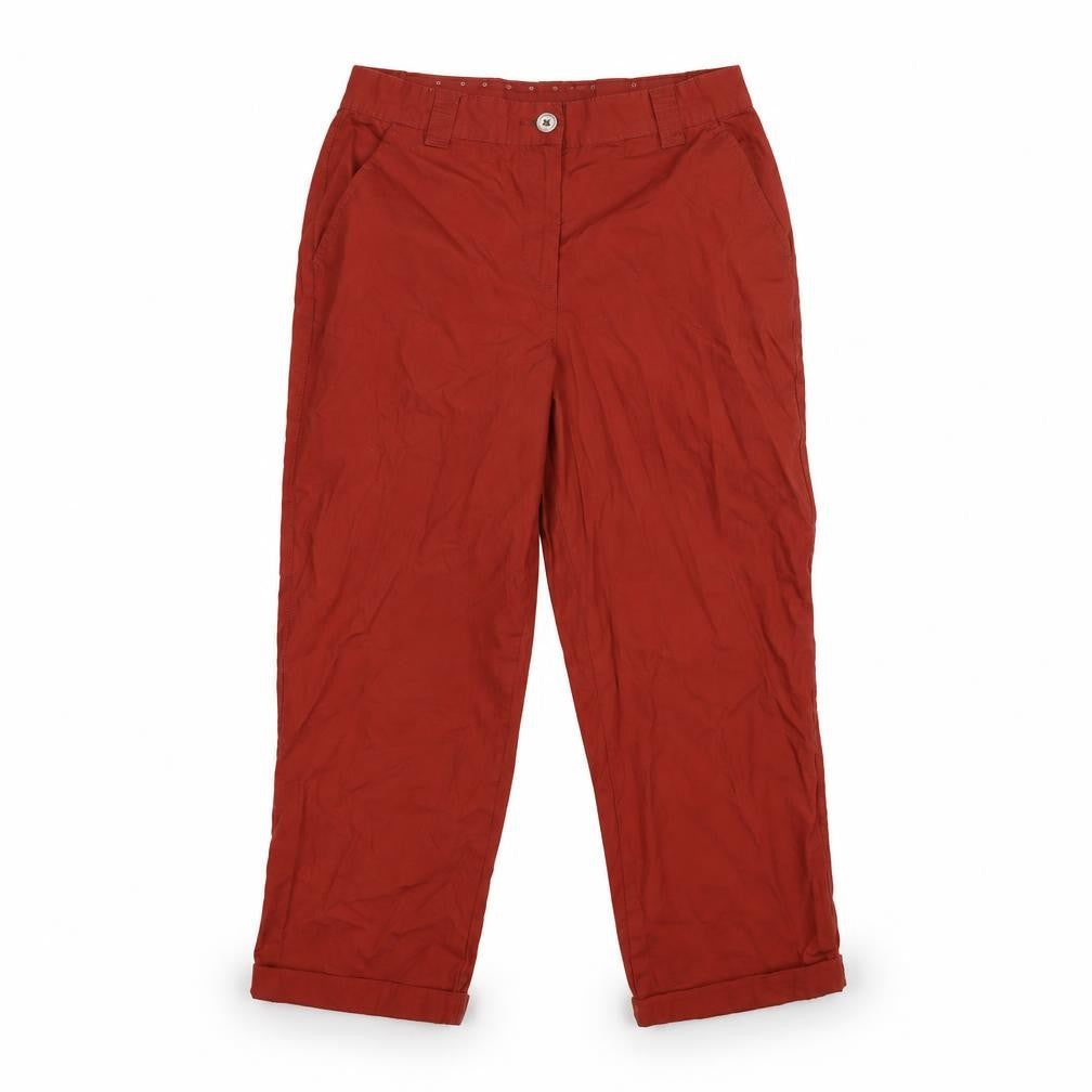 Dorothy Perkins Womens Brown   Cropped Trousers Size 10 L20 in