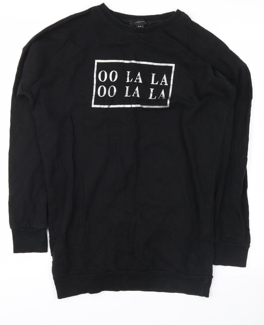 Atmosphere Womens Black   Pullover Sweatshirt Size 8  - Ooh La La