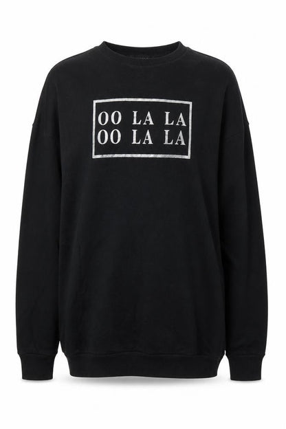 Atmosphere Womens Black   Pullover Sweatshirt Size 8  - Ooh La La