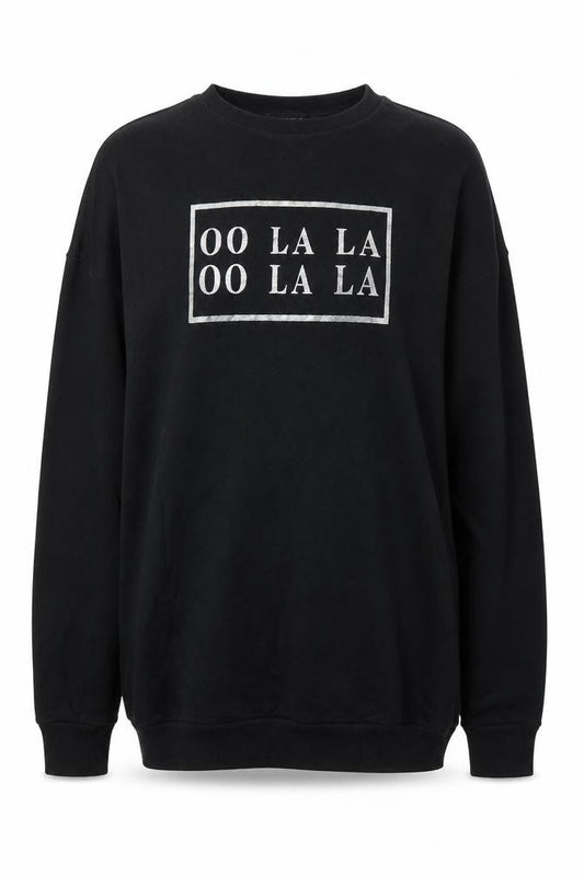 Atmosphere Womens Black   Pullover Sweatshirt Size 8  - Ooh La La