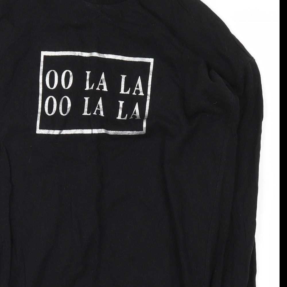 Atmosphere Womens Black   Pullover Sweatshirt Size 8  - Ooh La La