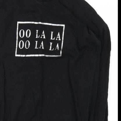 Atmosphere Womens Black   Pullover Sweatshirt Size 8  - Ooh La La