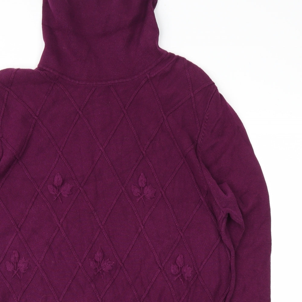 Jumper Womens Purple   Pullover Jumper Size M