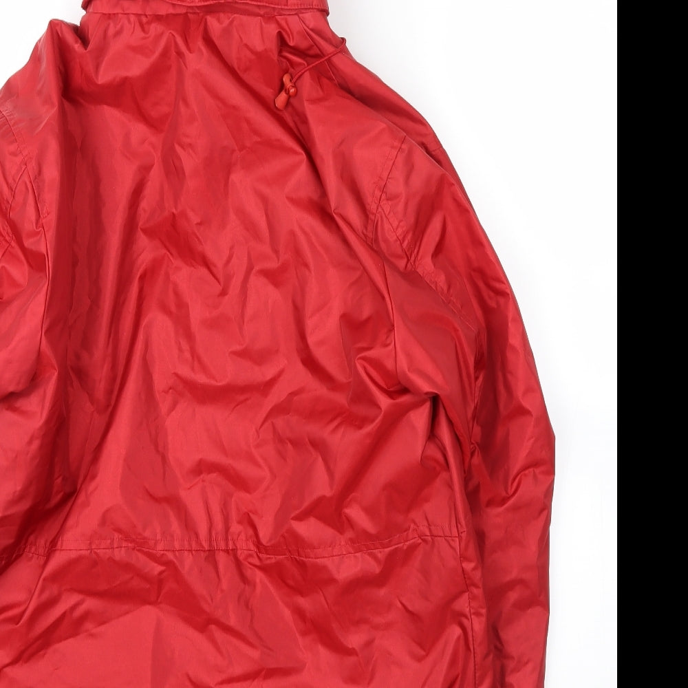 Roman Originals Mens Red  Microfibre Parka Coat Size S