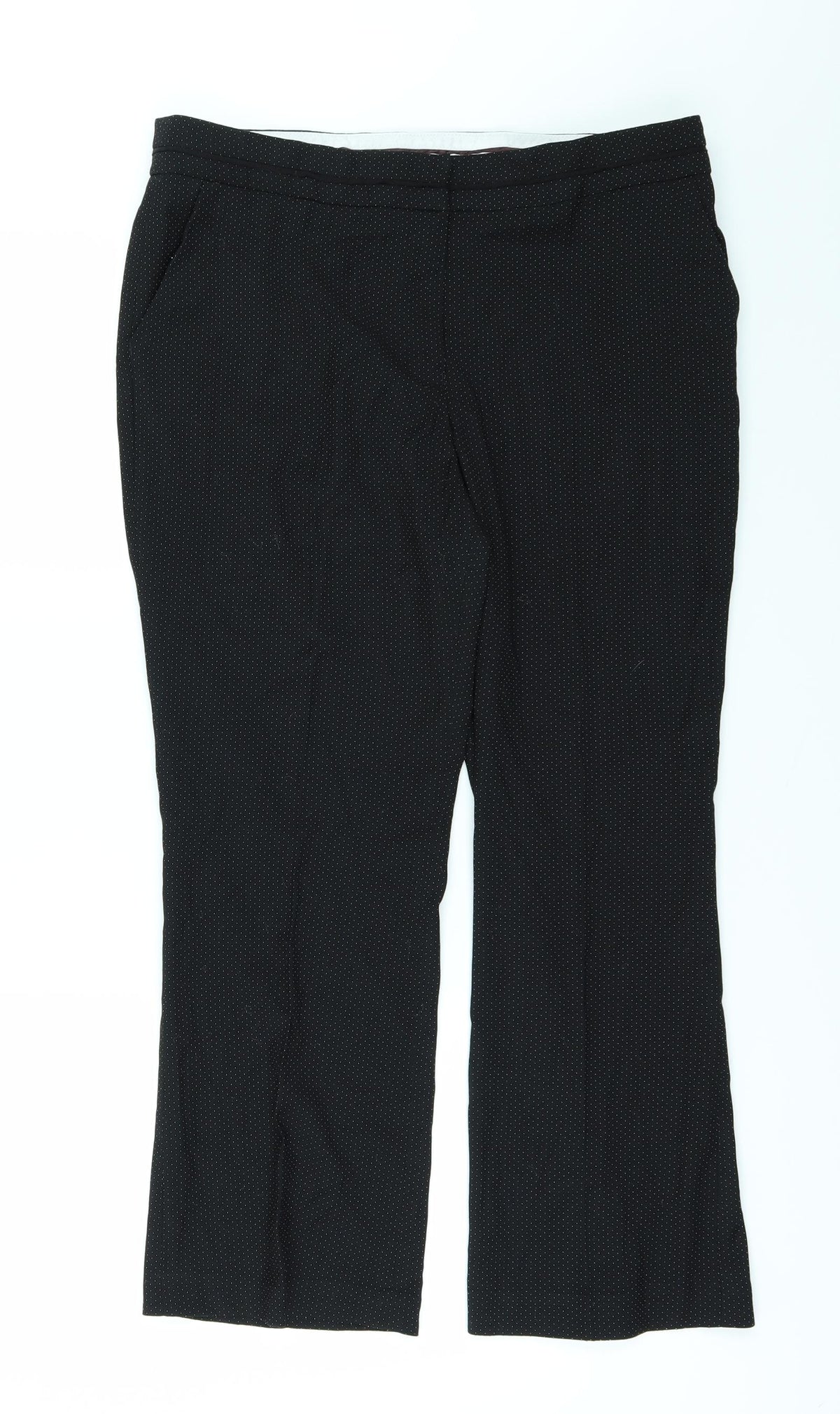NEXT Womens Black   Trousers  Size 10 L23 in