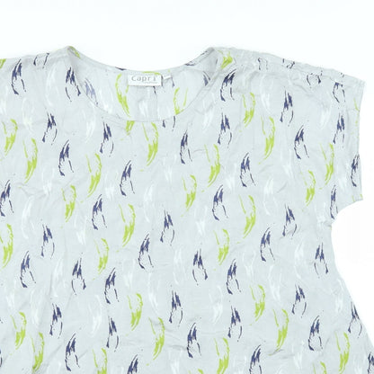Capri Womens Grey   Basic T-Shirt Size S
