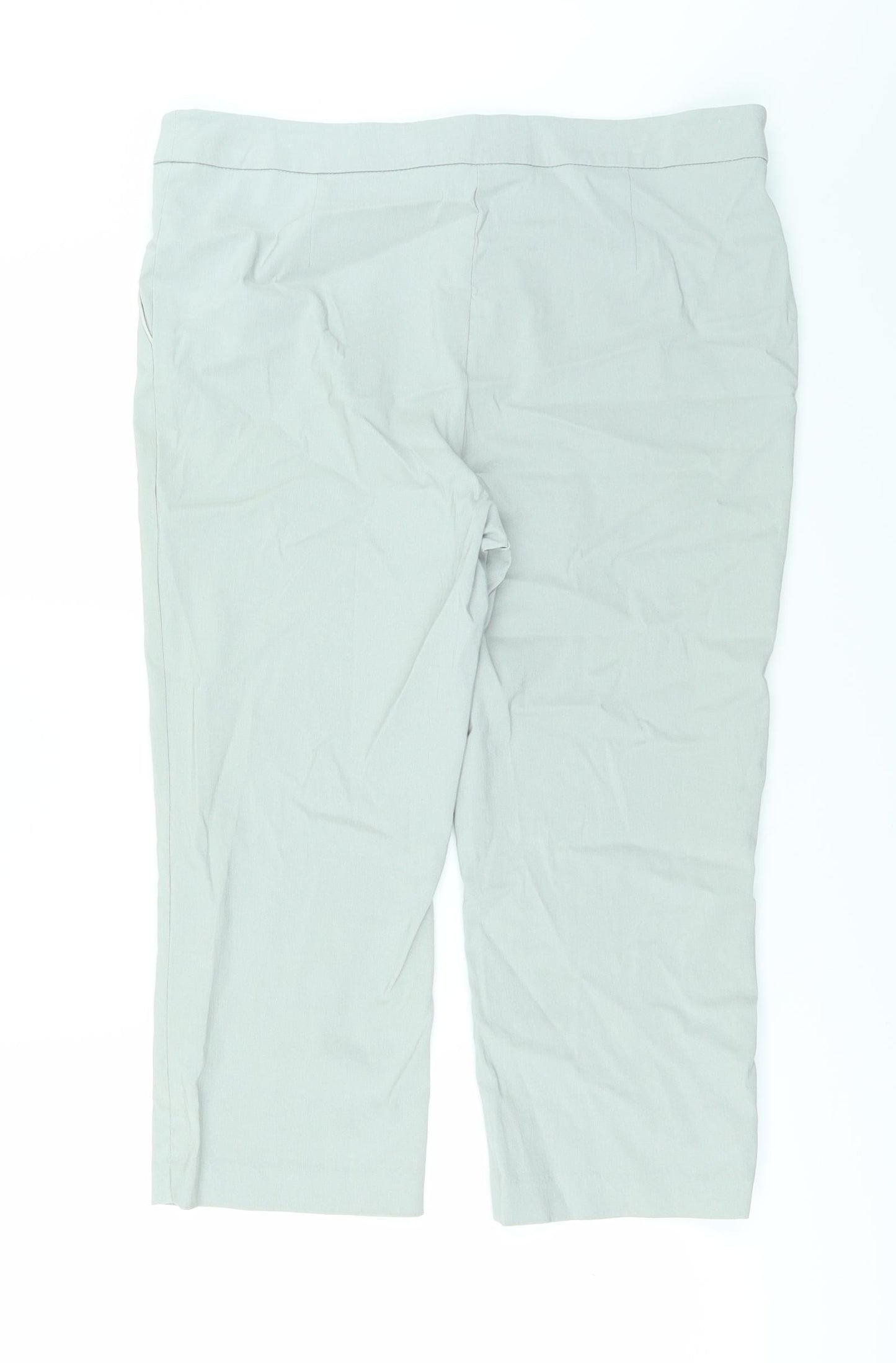 Papaya Womens Grey   Trousers  Size 14 L20 in