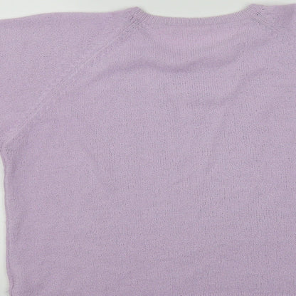 Preworn Womens Purple   Basic T-Shirt Size S