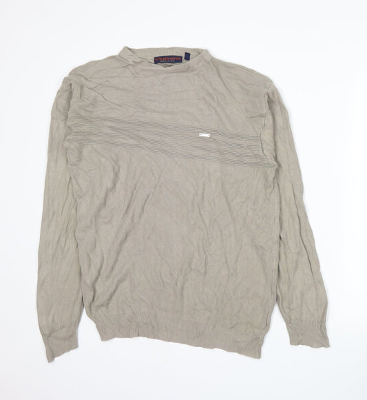 Matinee Mens Beige   Pullover Jumper Size M