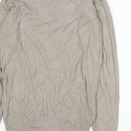 Matinee Mens Beige   Pullover Jumper Size M