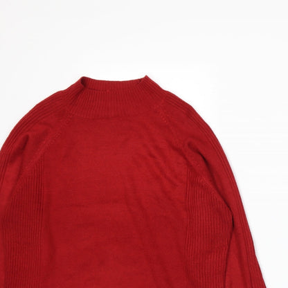Preloved //text Womens Red  Knit Pullover Jumper Size L - Detail