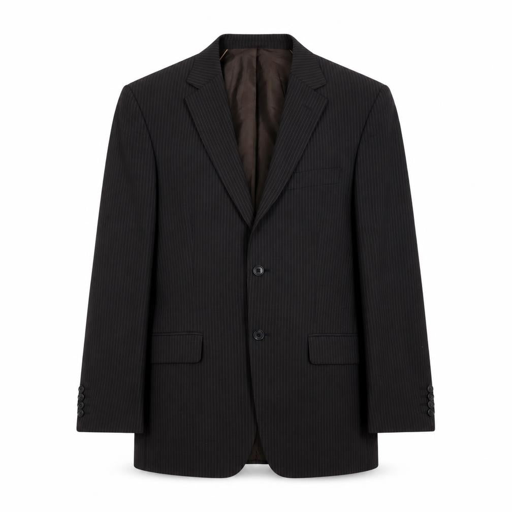 Marks & Spencer Mens Brown Striped  Jacket Suit Jacket Size S