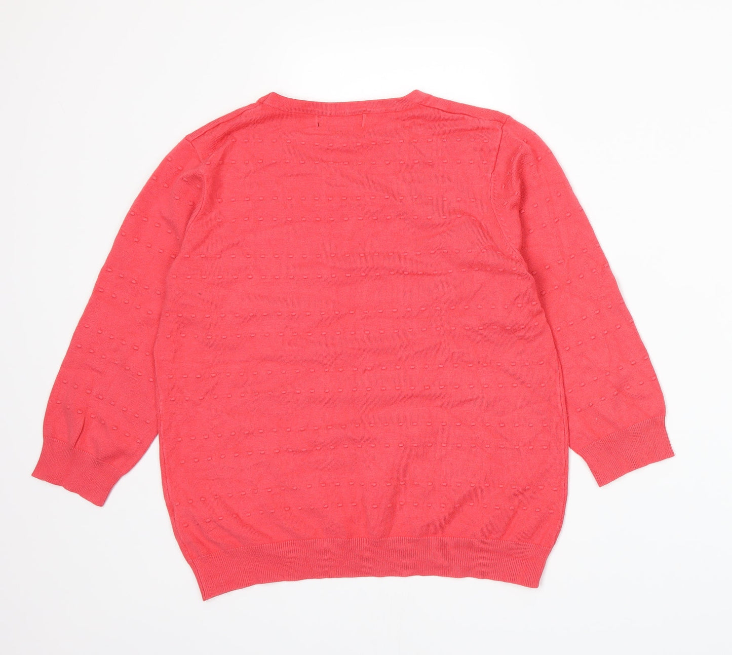 Mudflower Womens Pink  Knit Pullover Jumper Size S