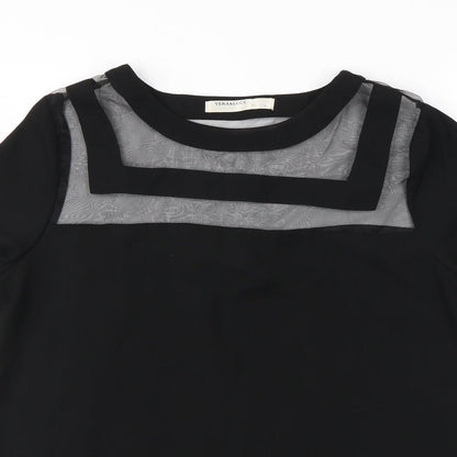 vera&lucy Womens Black   Basic Blouse Size S