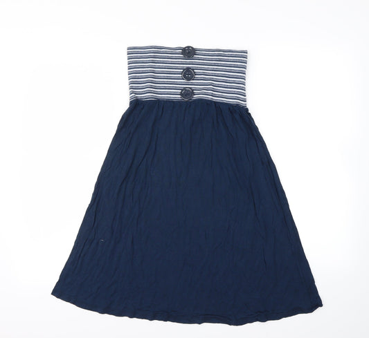 Baby Angel Womens Blue Striped  Mini  Size M