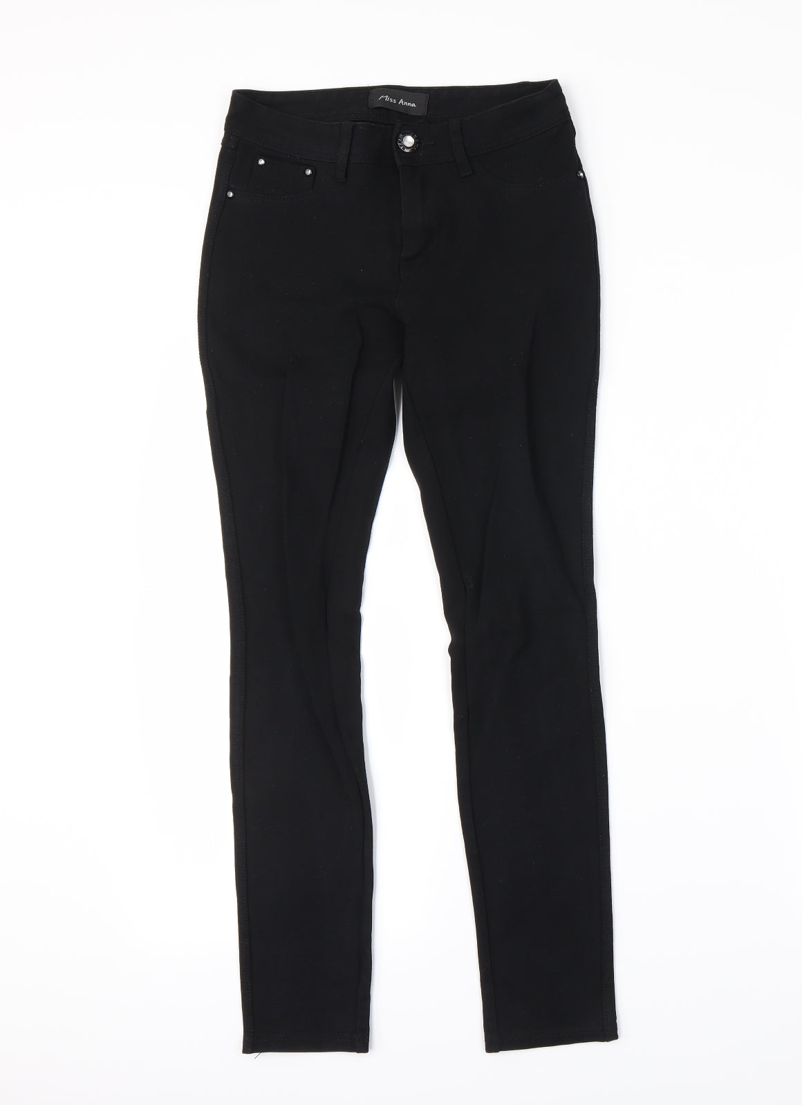 Miss Anna Womens Black  Denim Skinny Jeans Size 6 L26 in