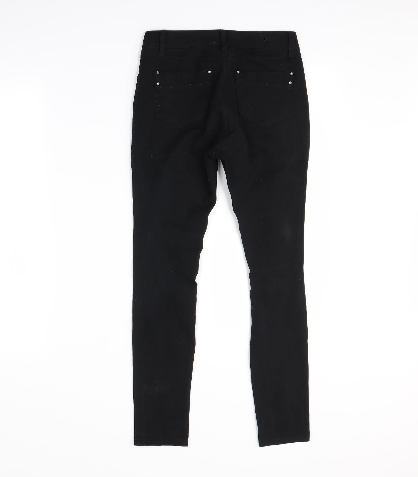 Miss Anna Womens Black  Denim Skinny Jeans Size 6 L26 in