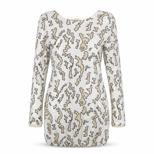 Zara Womens White Animal Print  Mini  Size M