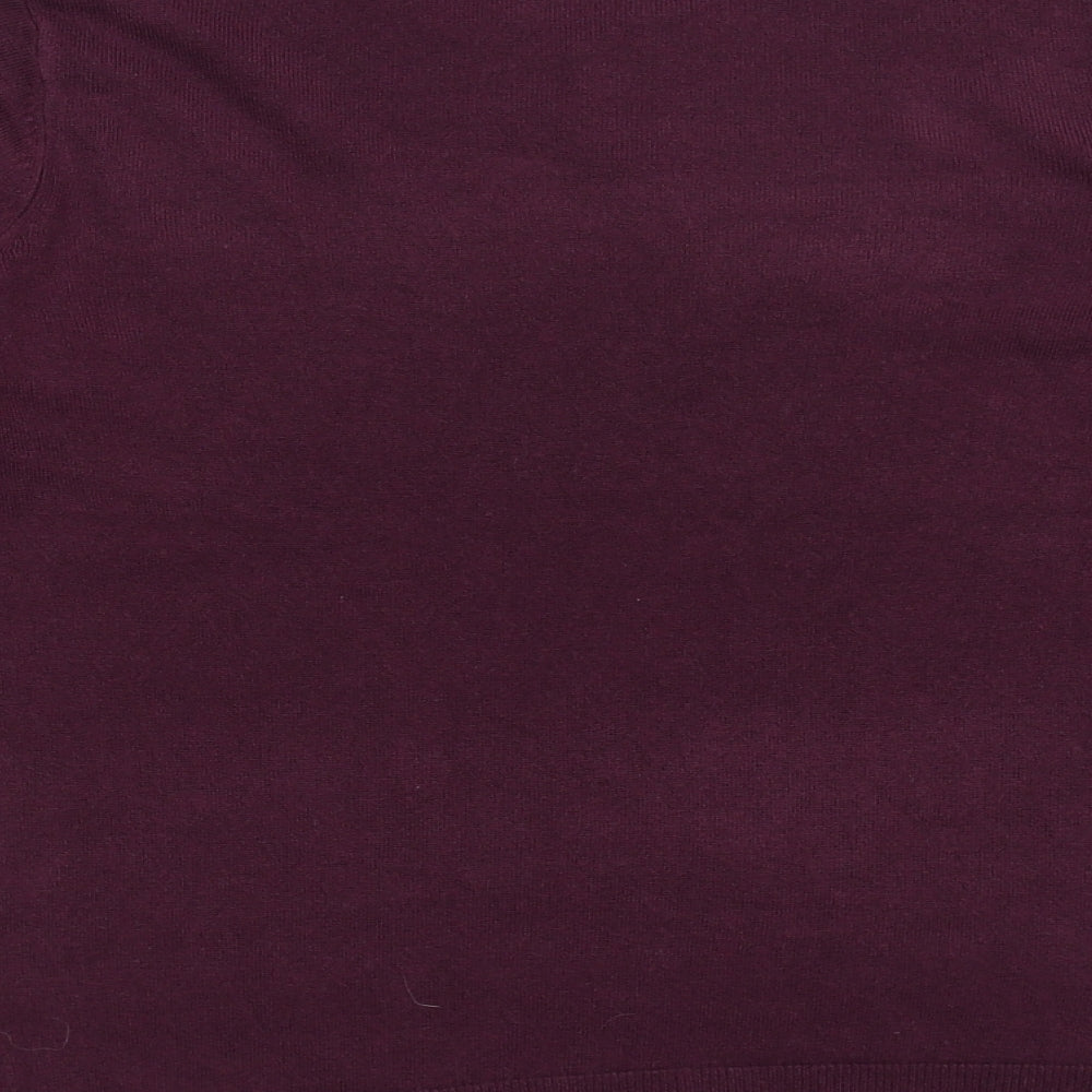 Vida Vi Womens Purple   Henley Jumper Size S