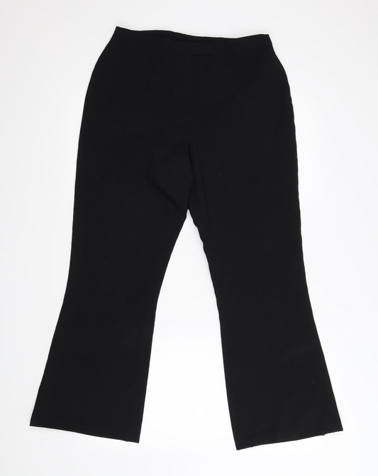 Dorothy Perkins Womens Black   Trousers  Size 10 L25 in - bootcut