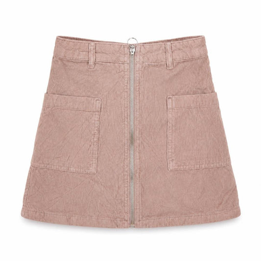 Topshop Womens Pink  Corduroy Mini Skirt Size 6