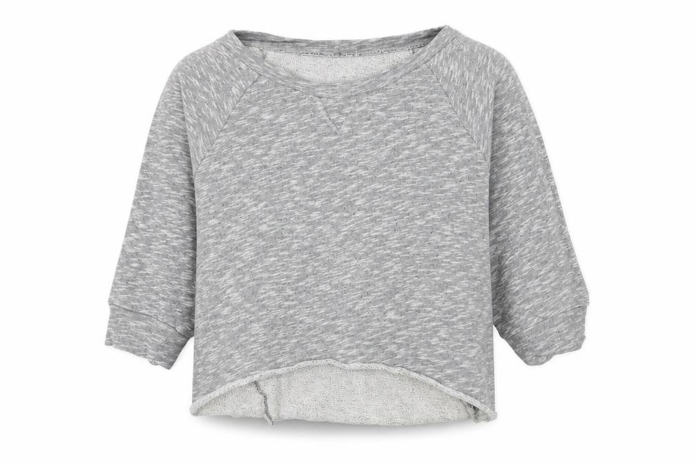 Preworn Girls Grey  Jersey Pullover Sweatshirt Size 12 Years