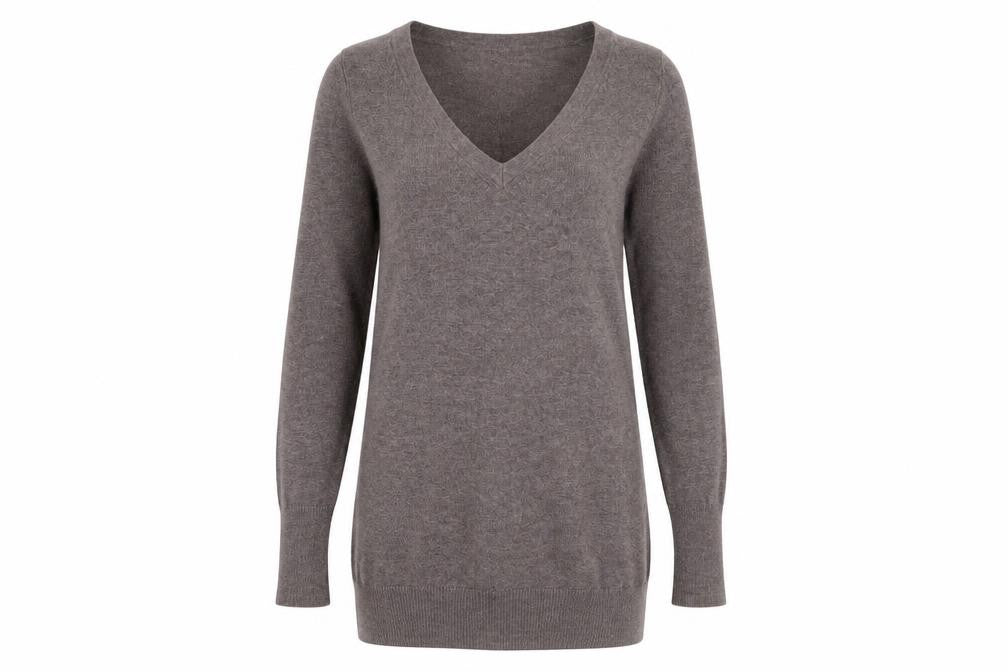 H&M Womens Grey  Knit Pullover Jumper Size XS
