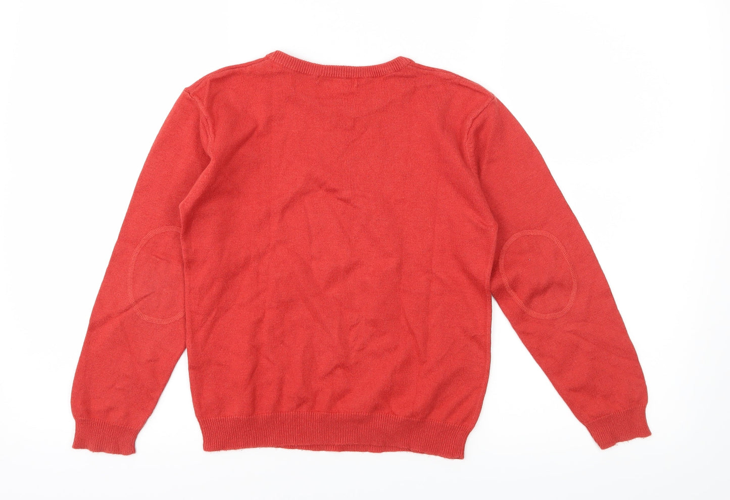DPAM Boys Orange  Knit Pullover Jumper Size 8 Years