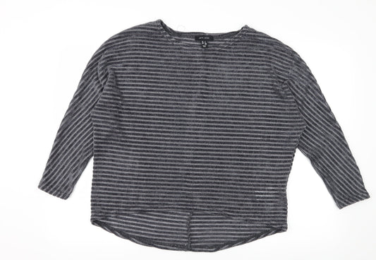 New Look Womens Grey   Pullover Sweatshirt Size M