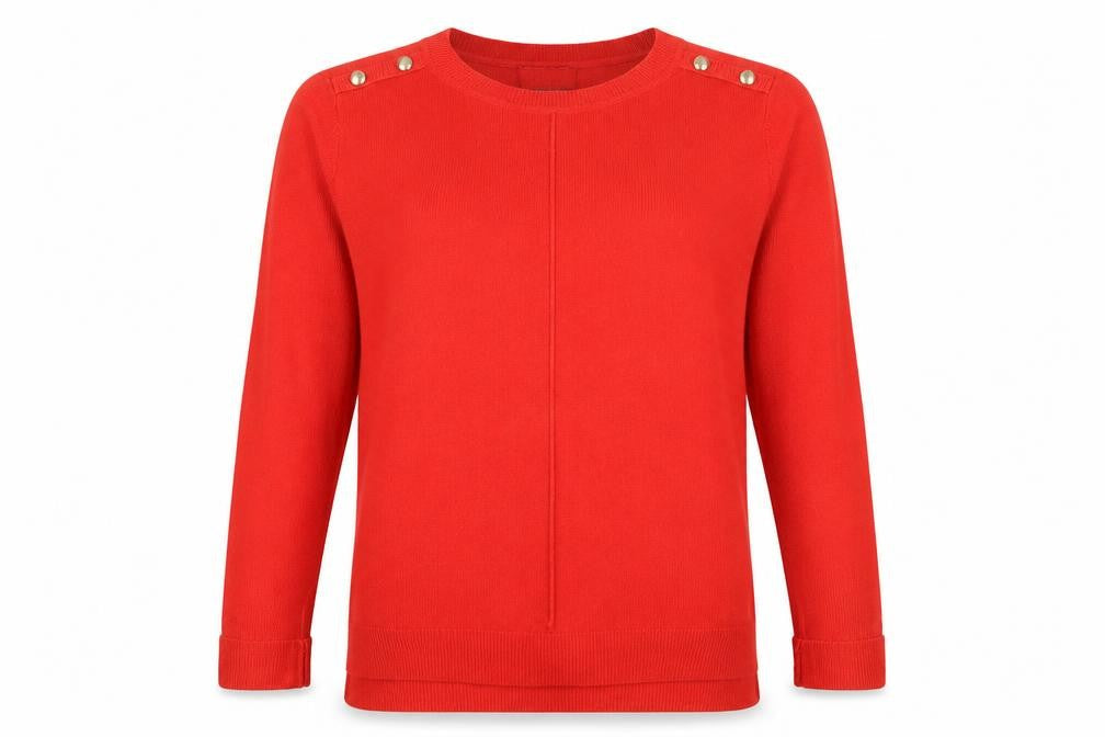 Primark Womens Red  Knit Pullover Jumper Size 12