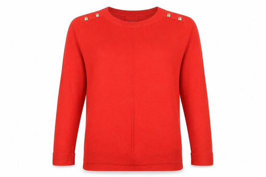 Primark Womens Red  Knit Pullover Jumper Size 12