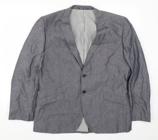 Butler & Webb Mens Blue   Jacket Suit Jacket Size 44